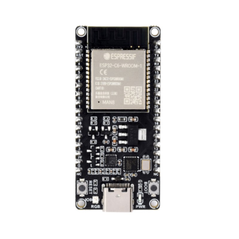 ESP32-C6-DEV-KIT-N8-M cu pini de lipit